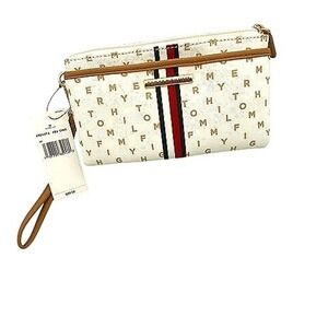 Tommy Hilfiger Wristlet Pouch Handbag Clutch Bag Monogram‎ Logo